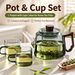 Tea For Home Use, Thickened Glass With Tea-water Separation, High-temperature Resistant Set, Small Cup Tea Pot,_maomaolike.com