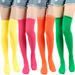 Unisex Diagonal striped Christmas socks Solid color over the knee socks COS anime socks stockings stockings Christmas holiday socks_maomaolike.com