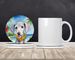 Bedlington Terrier Luau Large Sandstone Coasters Pack Of 4 Absorbent Round Coasters Decor Gifts For Men Or Women, 4 In, Multicolor_maomaolike.com