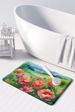 Iowa Wild Prairie Roses In Watercolor Memory Foam Kitchen Mat Machine Washable Anti-Fatigue Mat Cushion Comfort Bath Mat Or Kitchen Rug_maomaolike.com