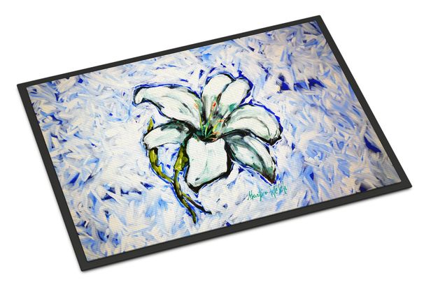 Lily Doormat Front Door Mat Indoor Outdoor Rugs For Entryway, Non Slip Washable Low Pile, 24H X 36W_maomaolike.com