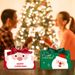 10 Pcs Christmas Candy Boxes With Ribbon And Wooden Ring Merry Christmas Santa Claus Pattern Cookie Goodie Box Cartoon Paper Treat Box For Christmas Gift Wrapping Holiday Party Supplies_maomaolike.com