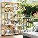 Freestanding Bookshelf, B Etagere Bookcase With 9 Open Shelves_maomaolike.com