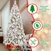 6ft PVC/Hard Needle Mixed Flocked Tree_maomaolike.com