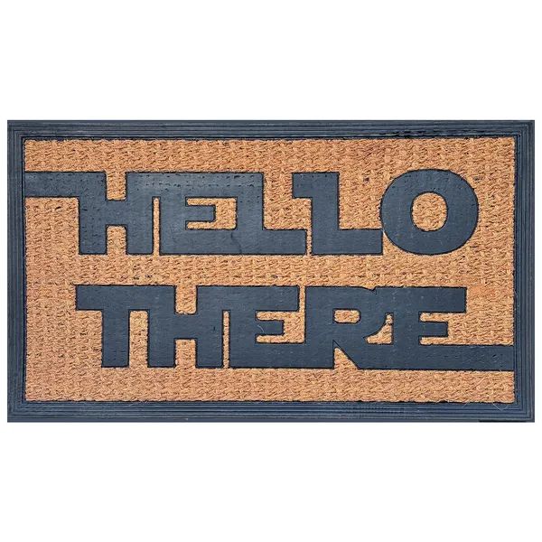Hello There Funny Coir Doormat Hello There Welcome Front Porch Decor Doormat For The Entrance Way Outdoor With Heavy-Duty Non Slip Coconut Coir Doormat 30x17 Inch_maomaolike.com