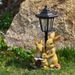 New Outdoor Solar Animal Decor Light, Hexagonal Resin Garden Figurine, Weatherproof Sensor Night Light, Universal For Garden, Lawn, Park And Ranch_maomaolike.com