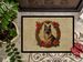 Belgian Tervuren Christmas Flowers Doormat Front Door Mat Indoor Outdoor Rugs For Entryway, Non Slip Washable Low Pile, 24H X 36W_maomaolike.com