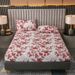Cartoon Printed Fitted Sheet Dust Proof Skin Friendly Bed Fitted Sheet Mattress Protector Fitted Sheet - 1PC_maomaolike.com