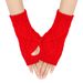 Unisex Diamond wool gloves knitted acrylic half finger men's and women's cycling warm open-finger sleeve sleeve_maomaolike.com