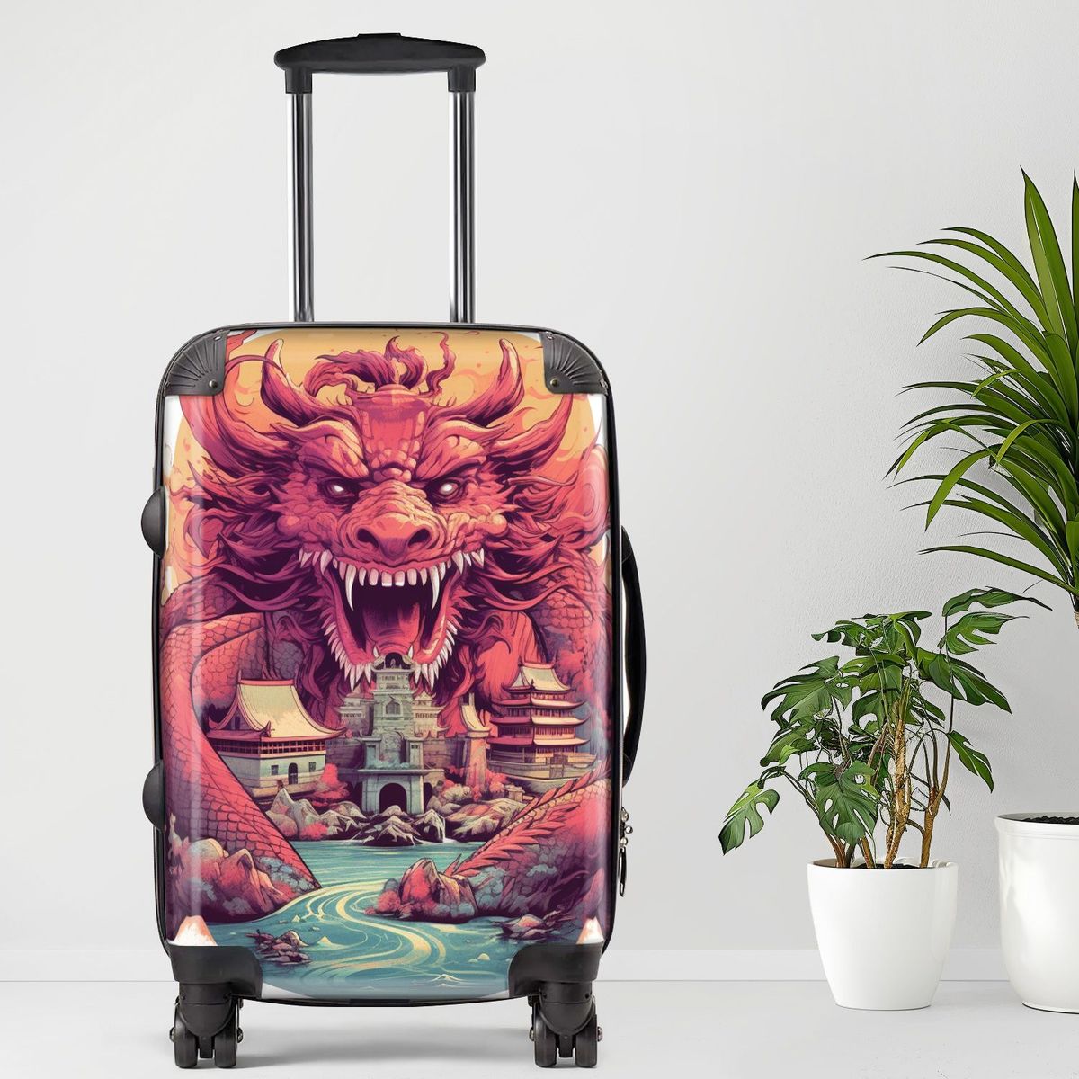 Great Wall Luggage, 20/24/28 Inch Luggage, Carry-On, Custom Luggage, Luggage Set, Suitcase, Travel, Vacation, Cabin Suitcase, Custom Suitcase, Personalized Luggage_maomaolike.com