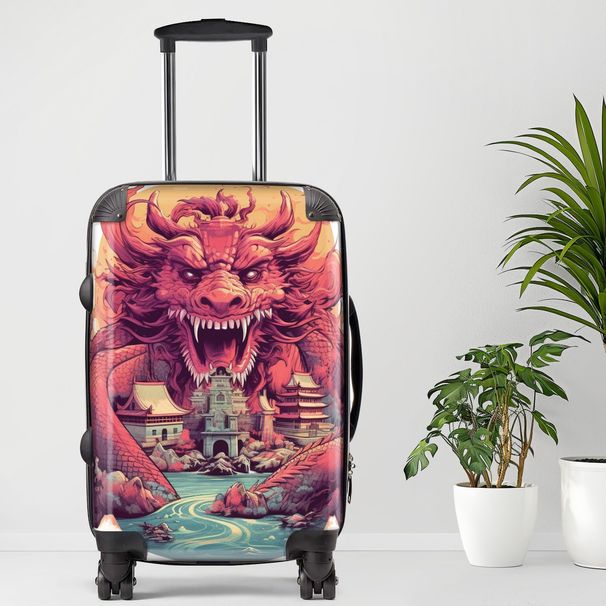 Great Wall Luggage, 20/24/28 Inch Luggage, Carry-On, Custom Luggage, Luggage Set, Suitcase, Travel, Vacation, Cabin Suitcase, Custom Suitcase, Personalized Luggage_maomaolike.com