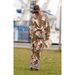 Women's Clothing new long sleeved leisure vacation two piece suit INS loose printed pocket solid suit_maomaolike.com