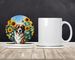 Saint Bernard In Sunflowers Large Sandstone Coasters Pack Of 4 Absorbent Round Coasters Decor Gifts For Men Or Women, 4 In, Multicolor_maomaolike.com