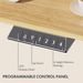 Electric Standing Desk Whole Piece Adjustable Height Desk Home Office Computer Workstation Sit Stand Up Desk (White Frame + White Top)_maomaolike.com
