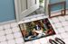 Saint Bernard Cozy Christmas Doormat Front Door Mat Indoor Outdoor Rugs For Entryway, Non Slip Washable Low Pile, 24H X 36W_maomaolike.com