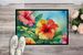 Hawaii Hawaiian Hibiscus In Watercolor Doormat Front Door Mat Indoor Outdoor Rugs For Entryway, Non Slip Washable Low Pile, 24H X 36W_maomaolike.com
