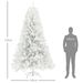 Artificial Christmas Tree, Unlit Xmas Tree With Branch Tips, Auto Open, Steel Base, Holiday Décor For Home Office, White_maomaolike.com