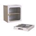 Single Sturdy & Convenient Foldable Cabinet, Durable Steel-Wood Combo With Anti-Slip Design & Quick Fold & Install, Easy To DIY Storage Container With Door, White_maomaolike.com