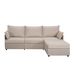93.7' Sectional Sofa With Ottoman_maomaolike.com