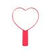 Vintage Pink Heart Shaped Handheld Makeup Mirror, Mini Portable Pocket Compact Beauty Vanity Mirror For Daily Travel Women Dressing
_maomaolike.com
