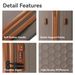 3-Piece Luggage Set Travel Lightweight Suitcases With Rolling Wheels, TSA Lock & Moulded Corner, Carry On Luggages For Business, Trip, (20"/24"/28"), Brown_maomaolike.com