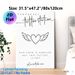 Temporary Tattoo Station Painting Poster, Minimalist Black & White Winged Heart Poster, Love-themed Decorative Sign Suitable For Wedding Receptions_maomaolike.com