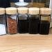 Seasoning Set With Bamboo Lid Square Glass Bottle 120ml For Sprinkling Pepper Spice Sealed Jar_maomaolike.com