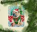 Shar Pei Christmas Porcelain Ornament Christmas Tree Hanging Decorations For Home Christmas Holiday, Rectangle, Gift, Multicolor_maomaolike.com