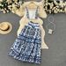 Women Two piece set of short strapless suspender with three-dimensional chest pad and pleated skirt_maomaolike.com