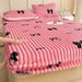 2025 New Rabbit Bed Sheet Single Piece Winter Milk Velvet Fleece Warm Protective Full Dustproof Mattress Cover_maomaolike.com
