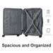 3-Piece Luggage Sets (20", 24", 28"), Suitcase With Wheels, Hardside Suitcase With Four Spinner Wheels And Scratch-Resistant Surface, Blue_maomaolike.com