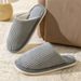 Winter Warm Plush Men Non Slip Soft Comfort Flat Heel Indoor Bedroom Couple's Slippers For Home Shoes In Autumn_maomaolike.com