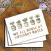 Potted Succulents Themed Painting Poster, Pastel Watercolor Style Potted Plants Poster, Inspirational Individual Growth Message Decor For Office_maomaolike.com