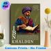 Ibn Khaldun Themed Painting Poster, Stylized Polygonal Portrait Poster, Informative Historical Scholar Print Ideal For Study Rooms, Libraries_maomaolike.com
