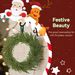 24 Inch Christmas Wreath, Artificial Norfolk Pine Wreath With Pine Cones And 88 Realistic Branches For Door, Wall_maomaolike.com