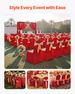 50 Pcs Red Chair Covers, Polyester Spandex Chair Cover, Stretch Slipcovers For Wedding Party Dining Banquet Flat-Front Chair Covers, Fits Chair Measures Up To 20.08 X 17.72 X 37.4 Inch_maomaolike.com