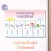 Morning Routine Painting Poster, Pastel Cartoon Style Morning Tasks Checklist Poster, Assists In Building Consistent Morning Habits, Ideal For Home_maomaolike.com