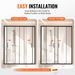 Semi-frameless Shower Door, 57.8-59 W X 70 H In, Double Sliding Glass Door With 1/4 In(6mm) Clear Tempered Glass, Waterproof Shatterproof Stainproof With Stainless Steel Hardware, Matte Black_maomaolike.com