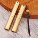 Brass Mini Bamboo Toothpick Holder Keychain Pendant Accessory Bag Unisex Portable Metal Craft_maomaolike.com