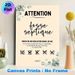 Septic Tank Warning Painting Poster, Elegant Watercolor Eucalyptus Typographic Poster, Informative Waste Disposal Reminder For Home Bathroom, Restroom_maomaolike.com