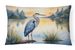 Birds, Birds, Birds Throw Pillow Throw Pillow For Indoor Couch Bed Outdoor Patio Washable, Blue Heron Golden Hour 7497,12Hx16W_maomaolike.com