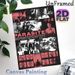 Parasite Movie Themed Painting Poster, Vintage Monochrome Red-Accented Collage Poster, Captivating Cinematic Scene Artwork, Ideal For Home Theater And_maomaolike.com