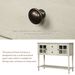 Sideboard Console Table With Bottom Shelf,Farmhouse Wood/Glass Buffet Storage Cabinet Living Room_maomaolike.com