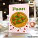 Paan Themed Painting Poster, Vibrant Cartoon-style Paan Treats On Ornate Golden Plate Poster, Charming Cultural Culinary Decor Ideal For Kitchen And_maomaolike.com