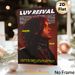 Hip-hop Artist Luv Resval Painting Poster, Moody Red-hued Portrait Poster, Stylish Music-themed Wall Decor Suitable For Bedroom, Music Studio, Living_maomaolike.com