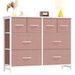 A Spacious Storage Rack With 8 Fabric Drawers Suitable For A Cloakroom, A TV Cabinet With A Wooden Tabletop And Frame_maomaolike.com