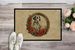 Dalmatian Christmas Flowers Doormat Front Door Mat Indoor Outdoor Rugs For Entryway, Non Slip Washable Low Pile, 24H X 36W_maomaolike.com