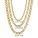 3/5/7mm Stainless Steel Cuban Link Chain Classic Punk Personality Jewelry Simple Fashion Hip-hop Couple Necklace For Men_maomaolike.com