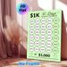 $1K 30 Days Savings Challenge Painting Poster, Light Green Minimalist Savings Tracker Poster, Practical Tool To Plan And Track Savings, Ideal For Home_maomaolike.com