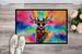 Hippie Animal Stag Deer Doormat Front Door Mat Indoor Outdoor Rugs For Entryway, Non Slip Washable Low Pile, 24H X 36W_maomaolike.com